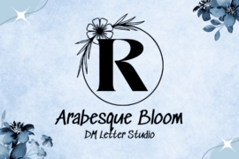Arabesque Bloom Monogram Font