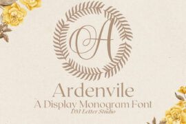 Ardenvale Monogram Font