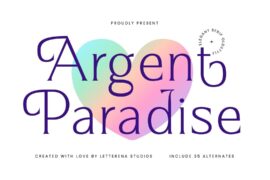 Argent Paradise DEMO Font Family