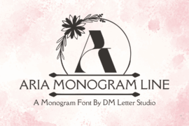Aria Monogram Line Font