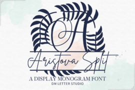 Aristova Split Monogram Font