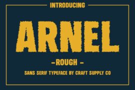 Arnel Rough Demo Font