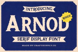 Arnod Rough Demo Font