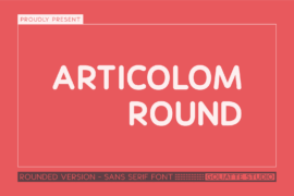Articolom Round Font