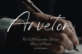 Arveton-Personal use Font
