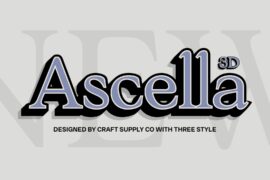 Ascella Extrude Right Demo Font