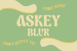 Askey Blur Demo Font