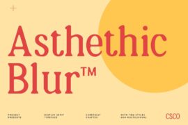 Asthetic Blur Demo Font