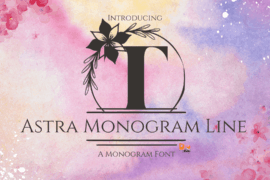 Astra Line Monogram Font
