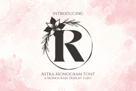Astra Monogram Font