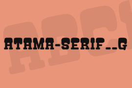 ATAMA-SERIF__G Font