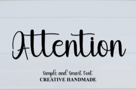 Attention Font