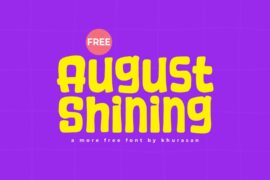 August Shining Font