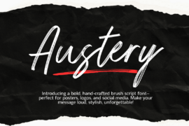 Austery Brush Font