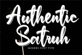 Authentic Satruh Font