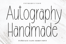 Autography Handmade Font
