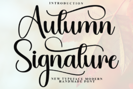 Autumn Signature Font