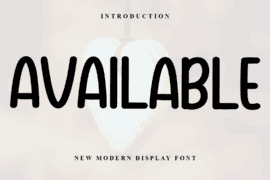 Available Font