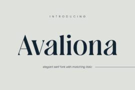 Avaliona Font