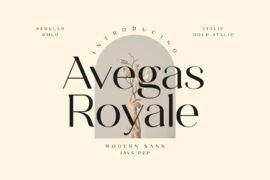 Avegas Royale Demo Font Family