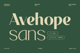 Avehope-DEMO Font
