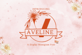 Aveline Line Monogram Font