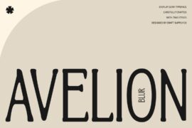 Avelion Blur Demo Font