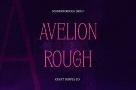 Avelion Rough Demo Font