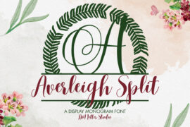 Averleigh Split Monogram Font