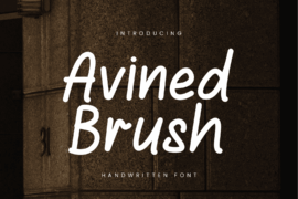 Avined Brush Font
