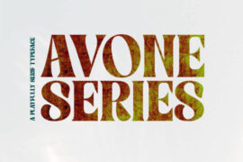 Avone Series Display Font Family