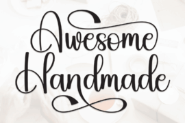 Awesome Handmade Font