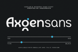 Axgen Sans Demo Font