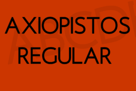 Axiopistos Font