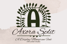 Axora Split Monogram Font