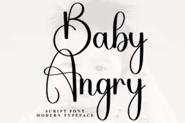 Baby Angry Font