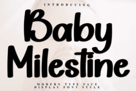 Baby Milestone Font