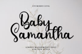 Baby Samantha Font