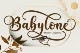 Babylone Script Font