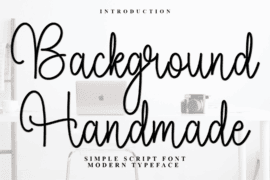 Background Handmade Font
