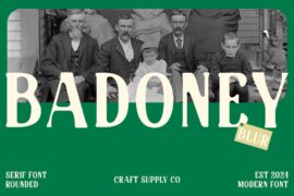 Badoney Blur Demo Font