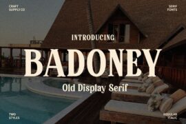 Badoney Demo Font
