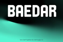 Baedar Demo Font