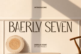 Baerly Seven Demo Font