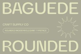 Baguede Rounded Demo Font