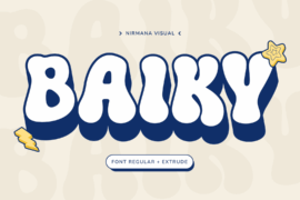 Baiky Retro Demo Version Font Family