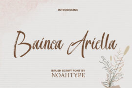 Bainca Ariella Demo Font