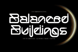 Balanced Buildings Demo Font