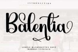Balentia1 Font