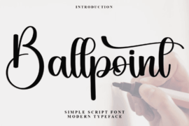 Ballpoint Pens Font